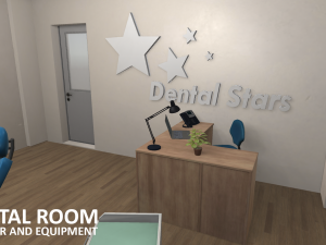 dental room - interior and equipment Modèle 3D