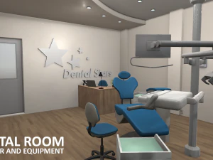 dental room - interior and equipment 3D Model