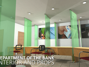 department of the bank 3D Модель