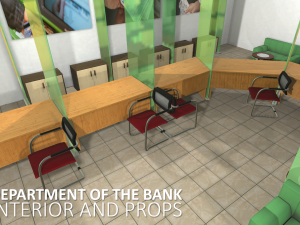 department of the bank 3D Модель