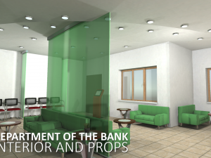 department of the bank 3D Модель