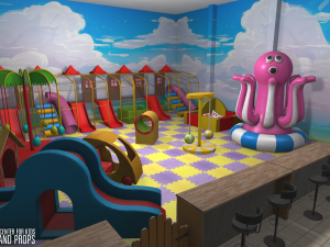 entertainment center for kids - interior and props 3D मॉडल