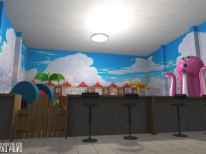 entertainment center for kids - interior and props Modèle 3D