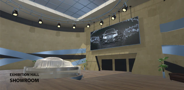 exhibition hall - showroom 3D Model .c4d .max .obj .3ds .fbx .stl .blend 