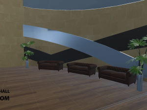 exhibition hall - showroom Modelo 3D