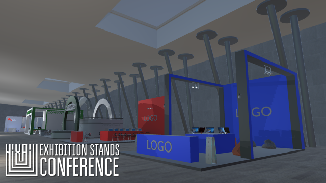 exhibition stands - conference Modelo 3D .c4d .max .obj .3ds .fbx .stl .blend 