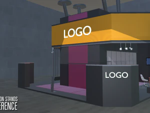 exhibition stands - conference 3D Model