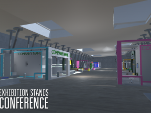 exhibition stands - conference Modelo 3D