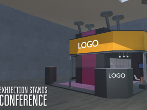 exhibition stands - conference Modelo 3D