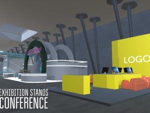 exhibition stands - conference Modelo 3D