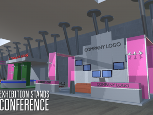 exhibition stands - conference Modelo 3D