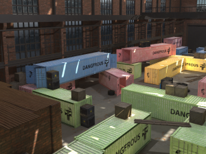 fps hangar - tournament map 3D Модель