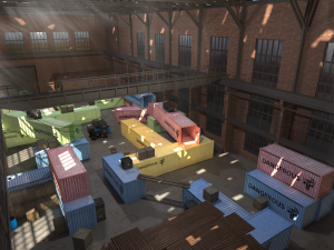 fps hangar - tournament map 3D Модель
