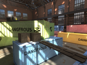 fps hangar - tournament map 3D Модель
