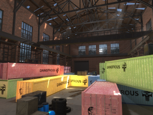 fps hangar - tournament map 3D Модель