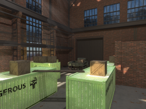 fps hangar - tournament map 3D Модель