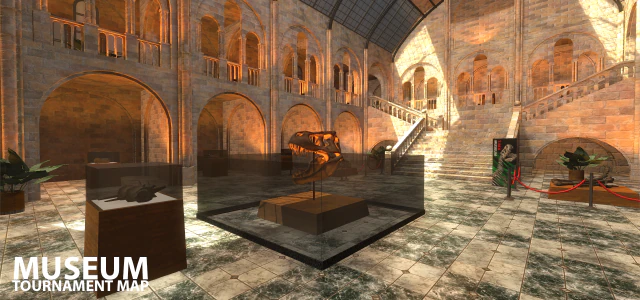 fps museum - vr tournament map 3D Model .c4d .max .obj .3ds .fbx .stl .blend