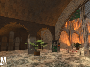 fps museum - vr tournament map Model 3D