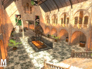fps museum - vr tournament map 3D Model