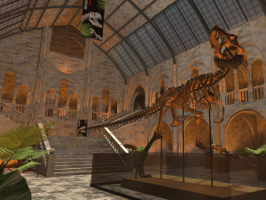 fps museum - vr tournament map Model 3D