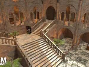 fps museum - vr tournament map 3D Model