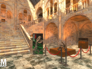 fps museum - vr tournament map Model 3D