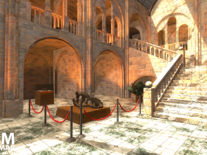fps museum - vr tournament map Model 3D