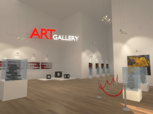 gallery - showroom environment 3D Model
