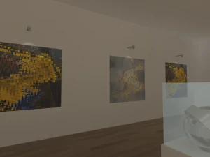 gallery - showroom environment 3D Model
