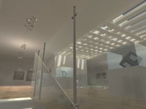 gallery - showroom environment 3D Model