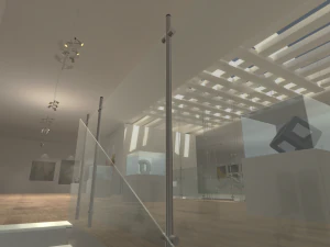 gallery - showroom environment 3D Model
