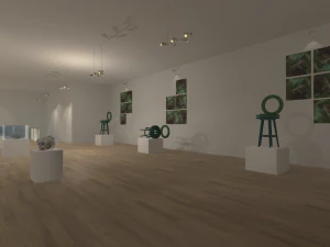 gallery - showroom environment 3D Model