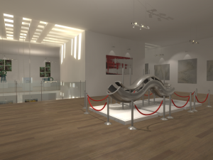 gallery - showroom environment 3D Model