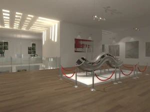 gallery - showroom environment 3D Model
