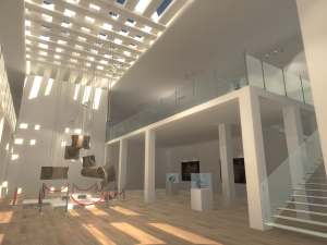 gallery - showroom environment 3D Model