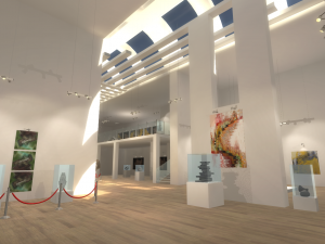 gallery - showroom environment 3D Model