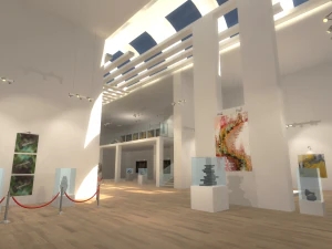 gallery - showroom environment 3D Model
