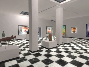 gallery - showroom environment 3D Model