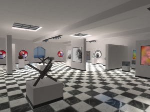 gallery - showroom environment 3D Model