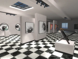 gallery - showroom environment 3D Model