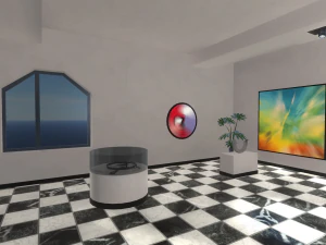 gallery - showroom environment 3D Model