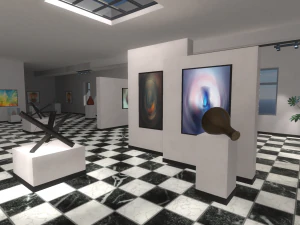 gallery - showroom environment 3D Model