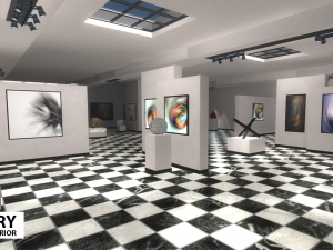 gallery - modular interior Modelo 3D