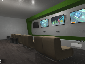 game room - interior and props 3D Модель