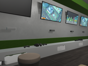 game room - interior and props Model 3D