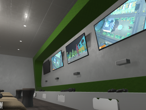game room - interior and props Model 3D