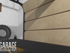 garage - interior and props Modelo 3D