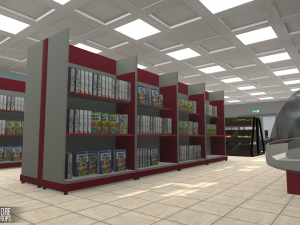 grocery store - interior and props 3D Model