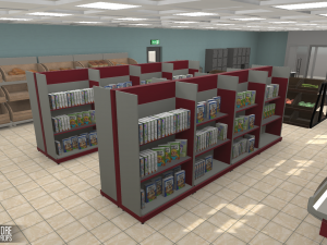 grocery store - interior and props 3D Model