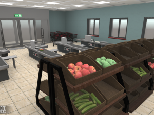 grocery store - interior and props 3D Model